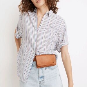Madewell Chronicle Shirt in Rainbow Stripe M